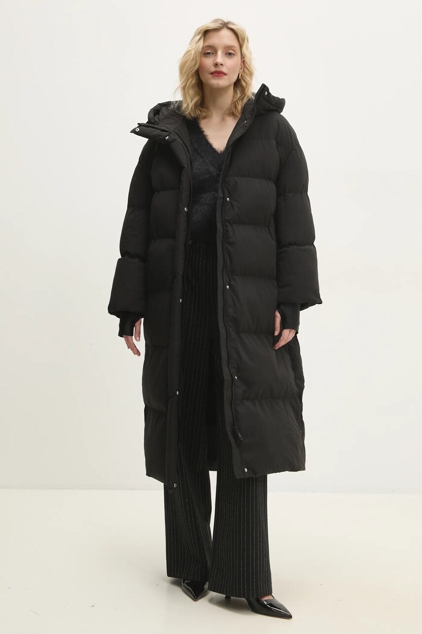 Куртка Answear Lab жіноча колір чорний зимова oversize
