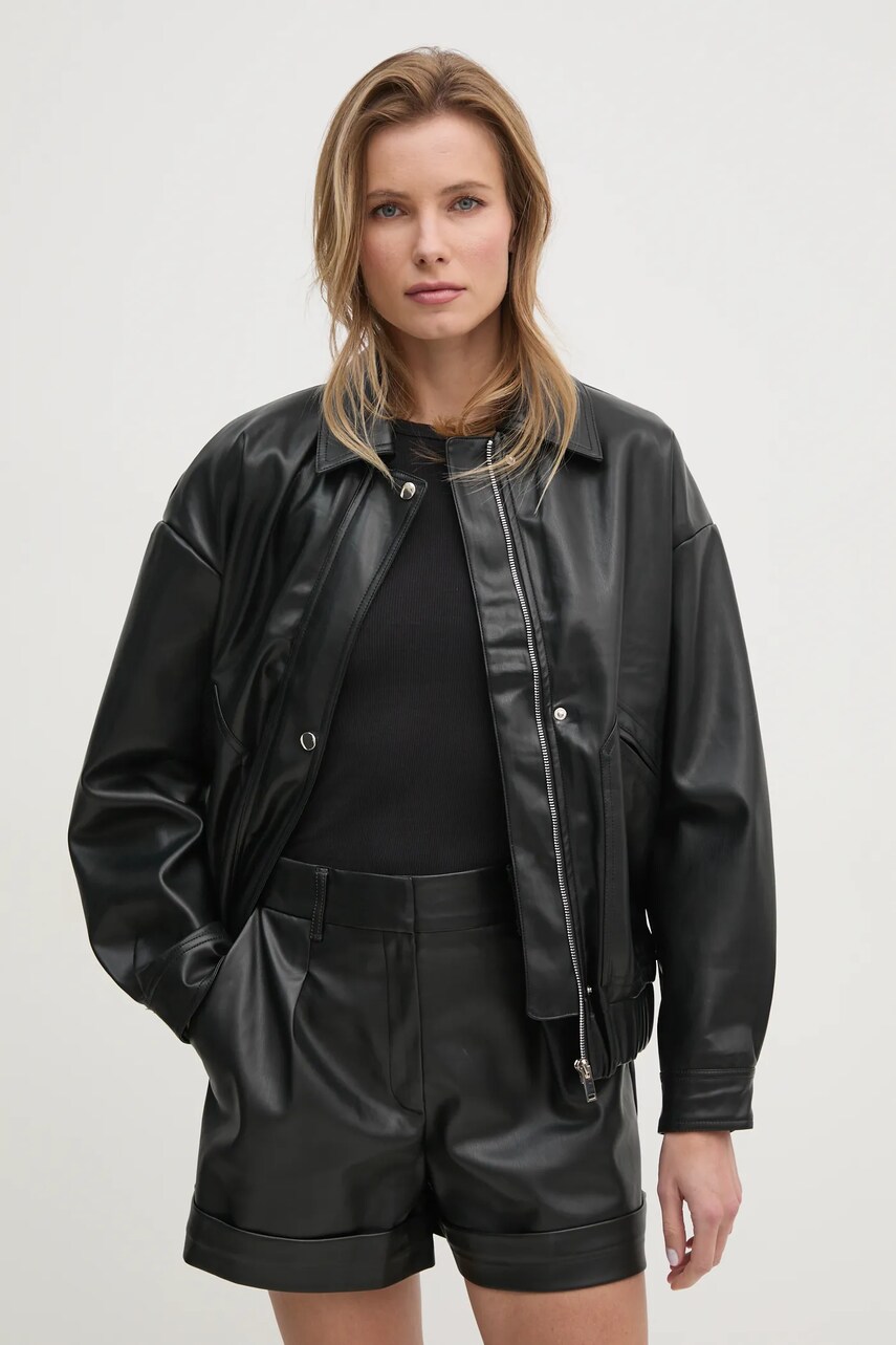 Куртка Answear Lab жіноча колір чорний перехідна oversize