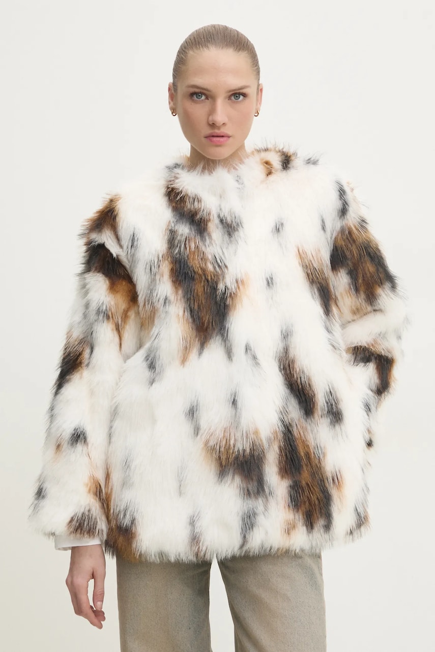 Куртка Answear Lab жіноча колір білий перехідна oversize