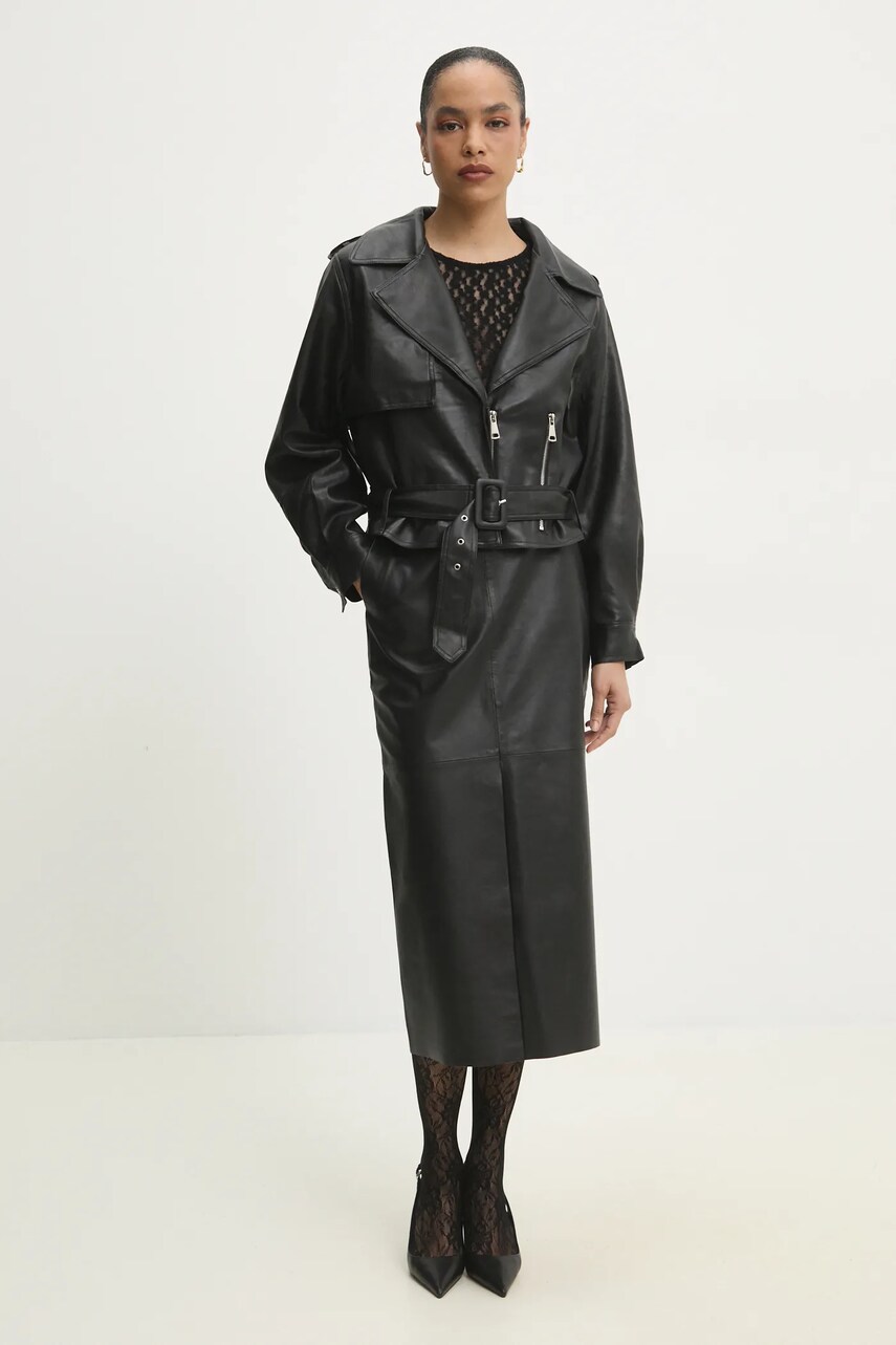 Куртка Answear Lab колір чорний перехідна oversize