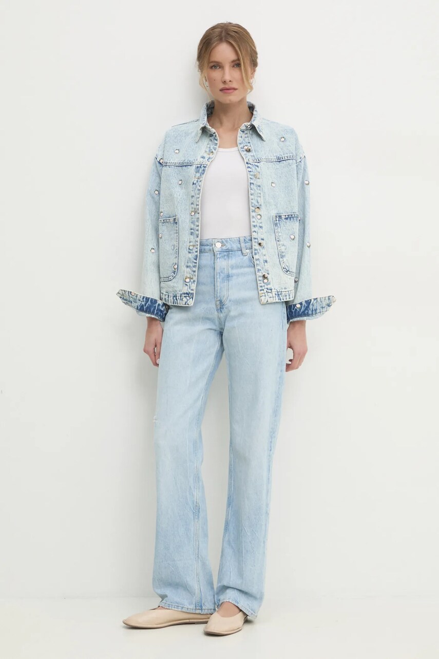 Джинсова куртка Answear Lab перехідна oversize