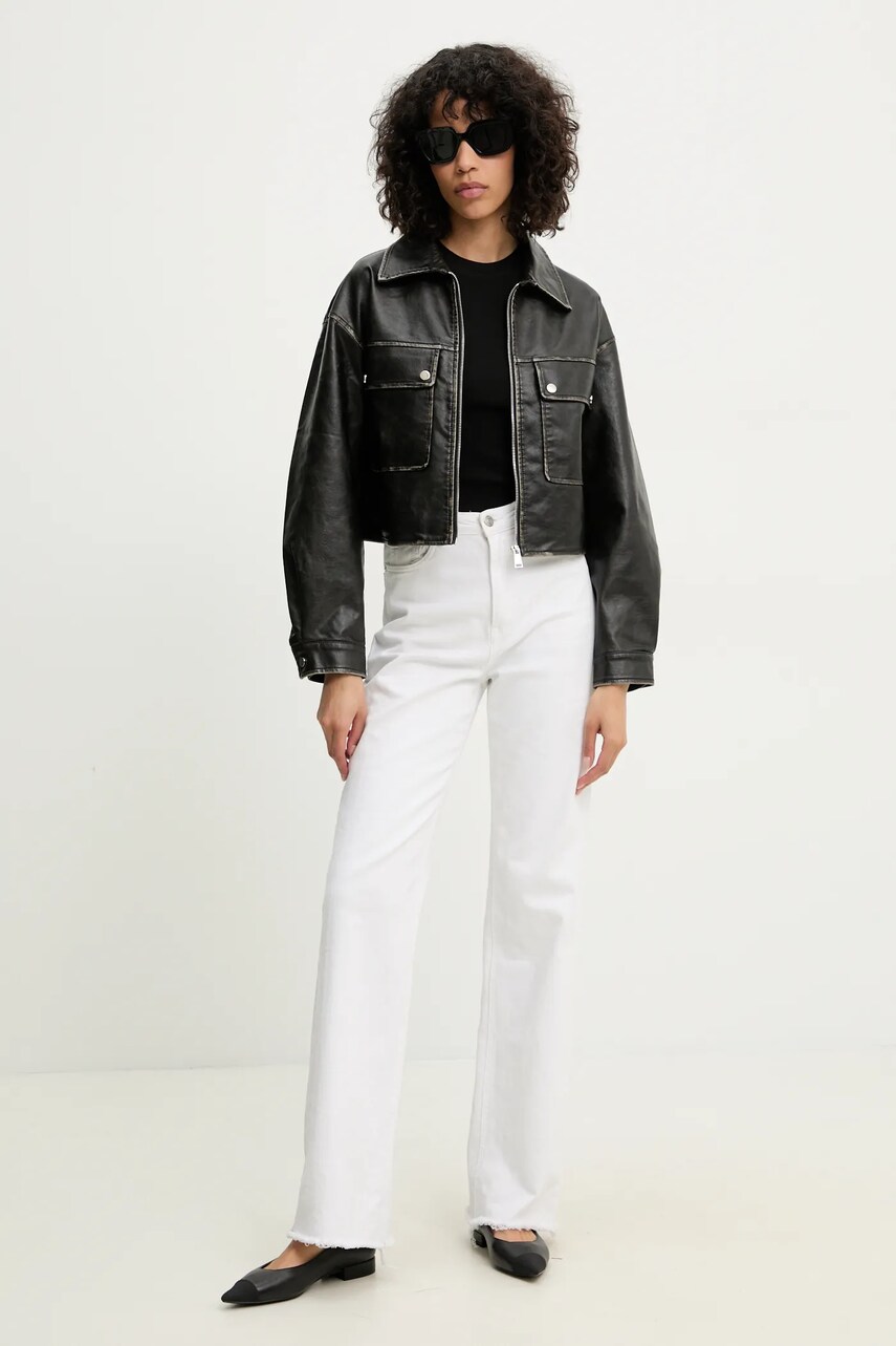 Куртка Answear Lab колір чорний перехідна oversize