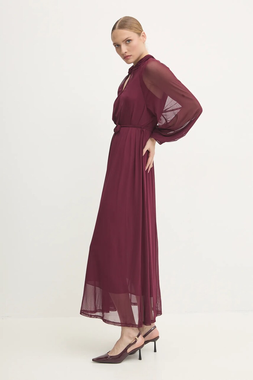 Сукня Answear Lab колір бордовий maxi пряма