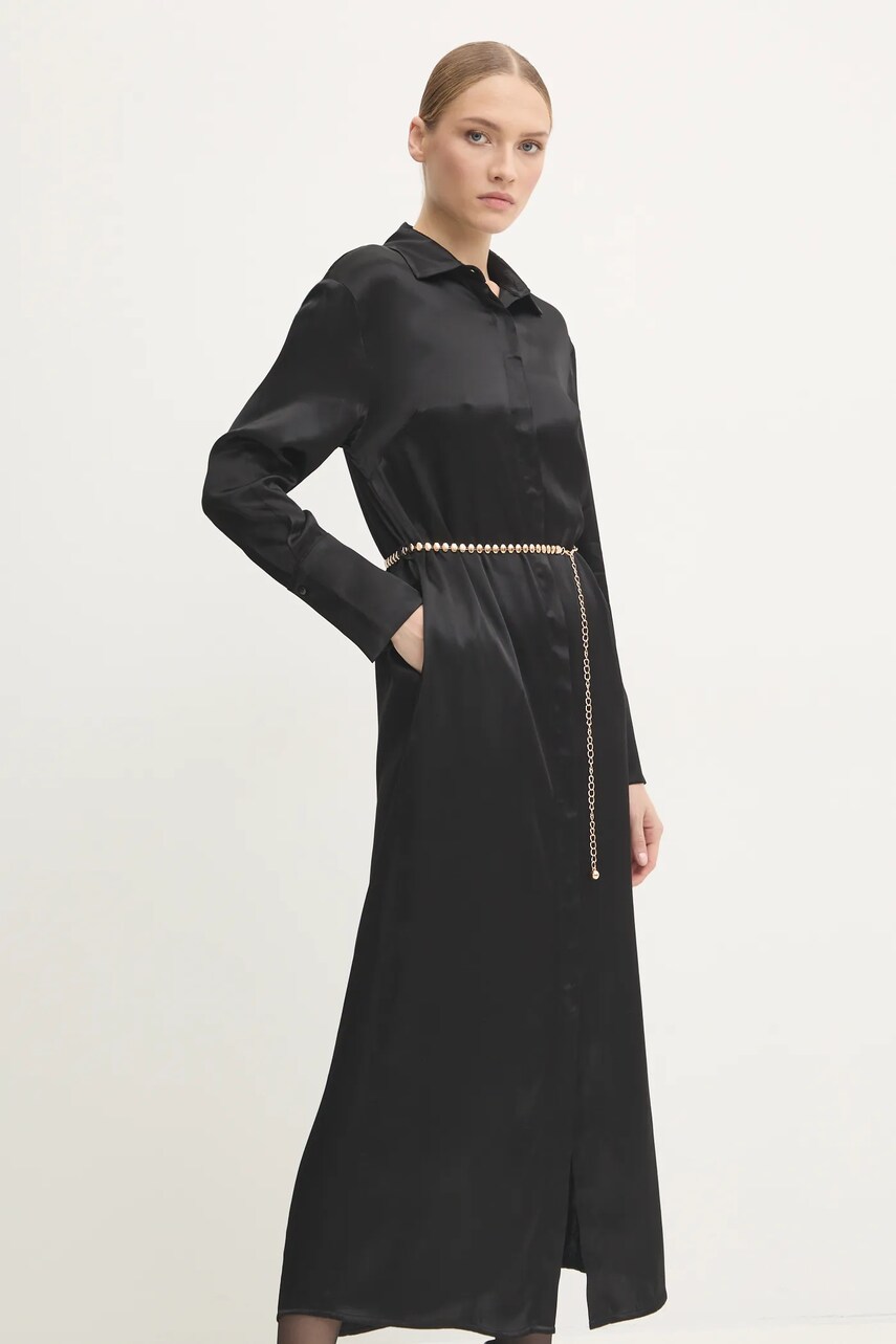 Сукня Answear Lab колір чорний maxi пряма