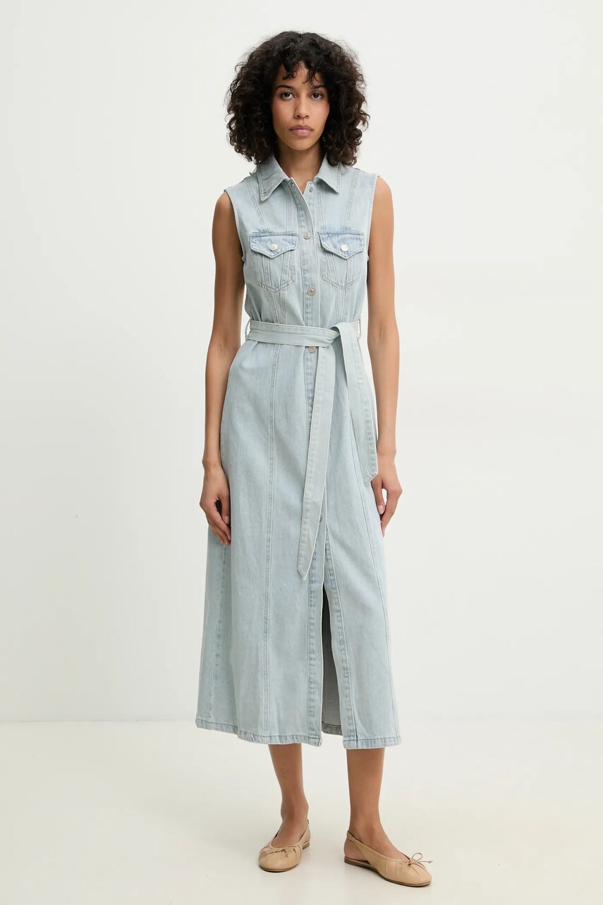 Джинсова сукня Answear Lab maxi пряма