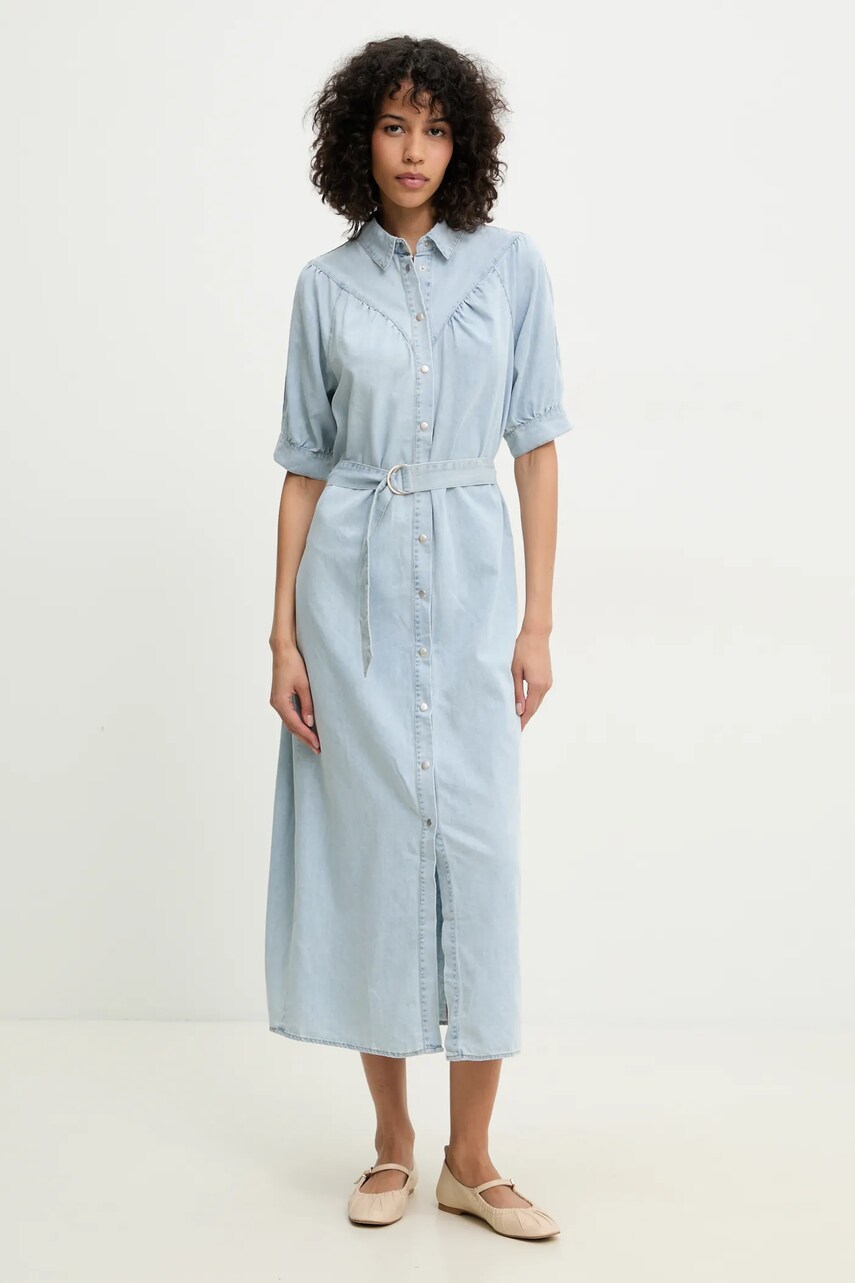 Джинсова сукня Answear Lab maxi розкльошена