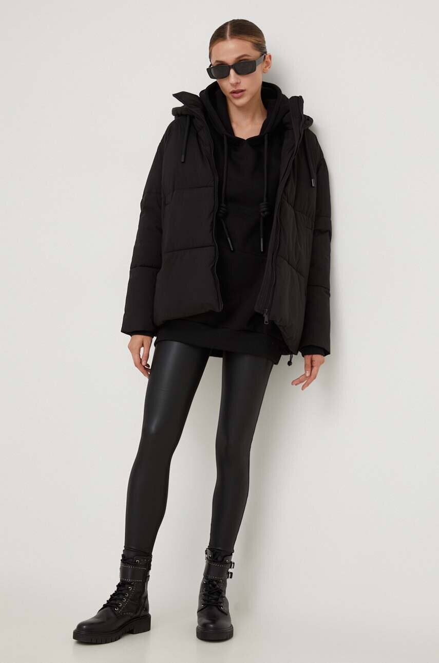 Куртка Answear Lab жіноча колір чорний зимова oversize