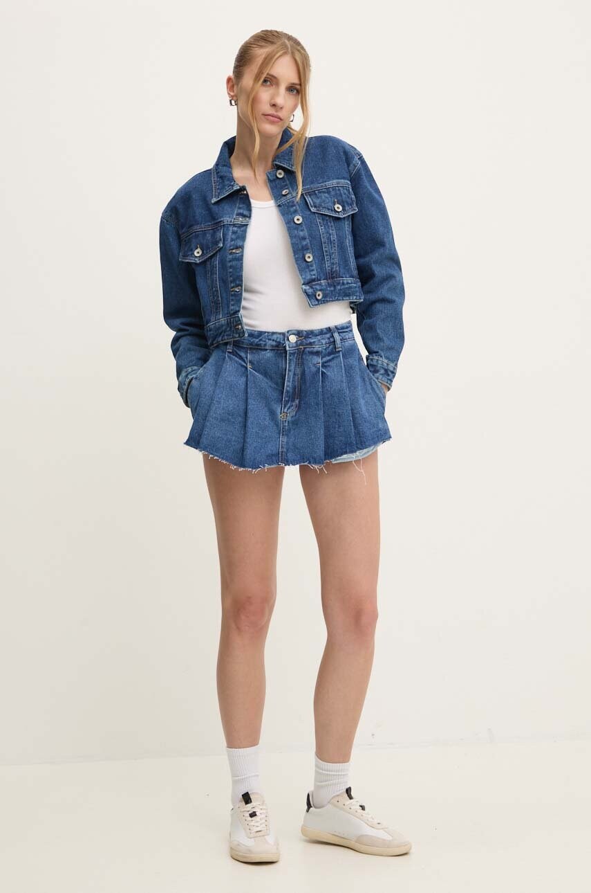 Джинсова куртка Answear Lab жіноча перехідна oversize