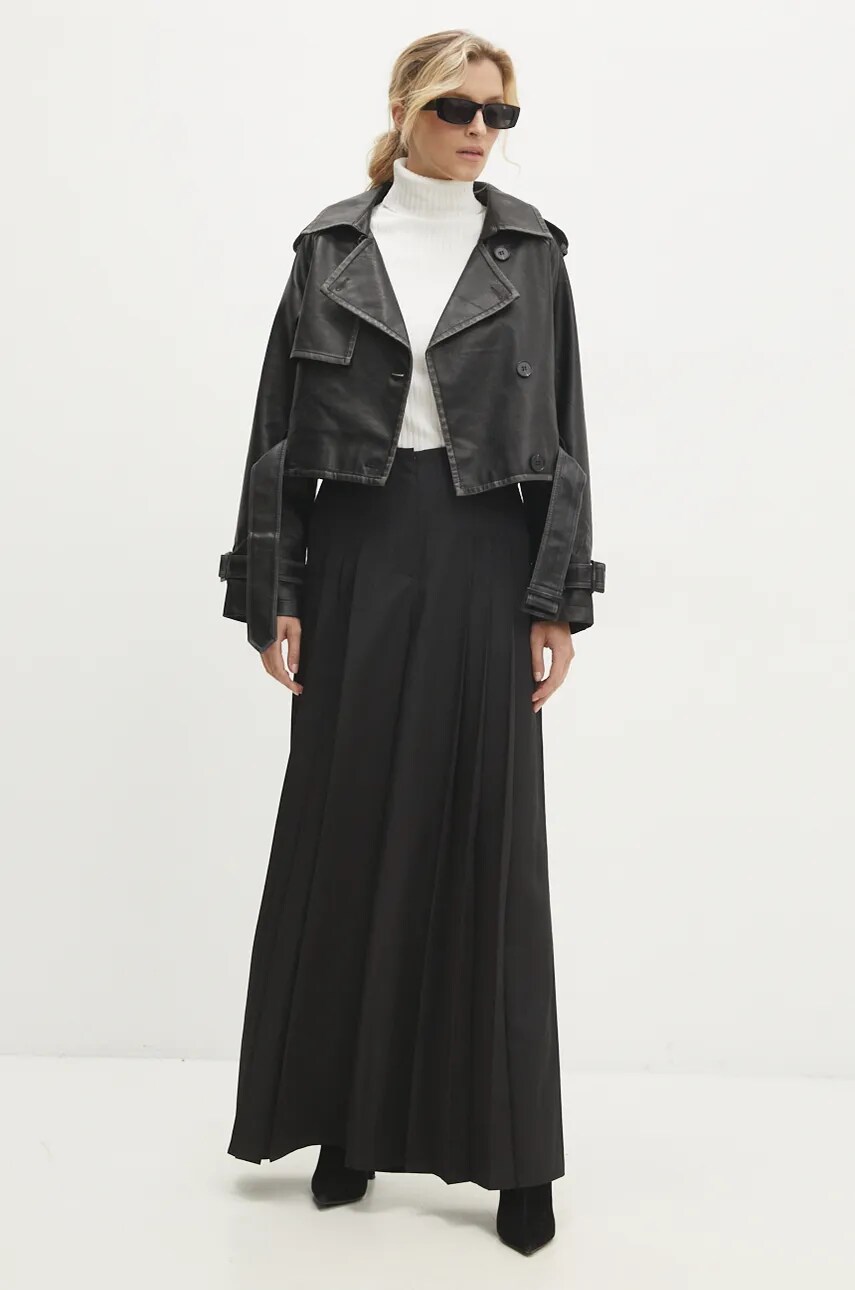 Куртка Answear Lab жіноча колір чорний перехідна oversize