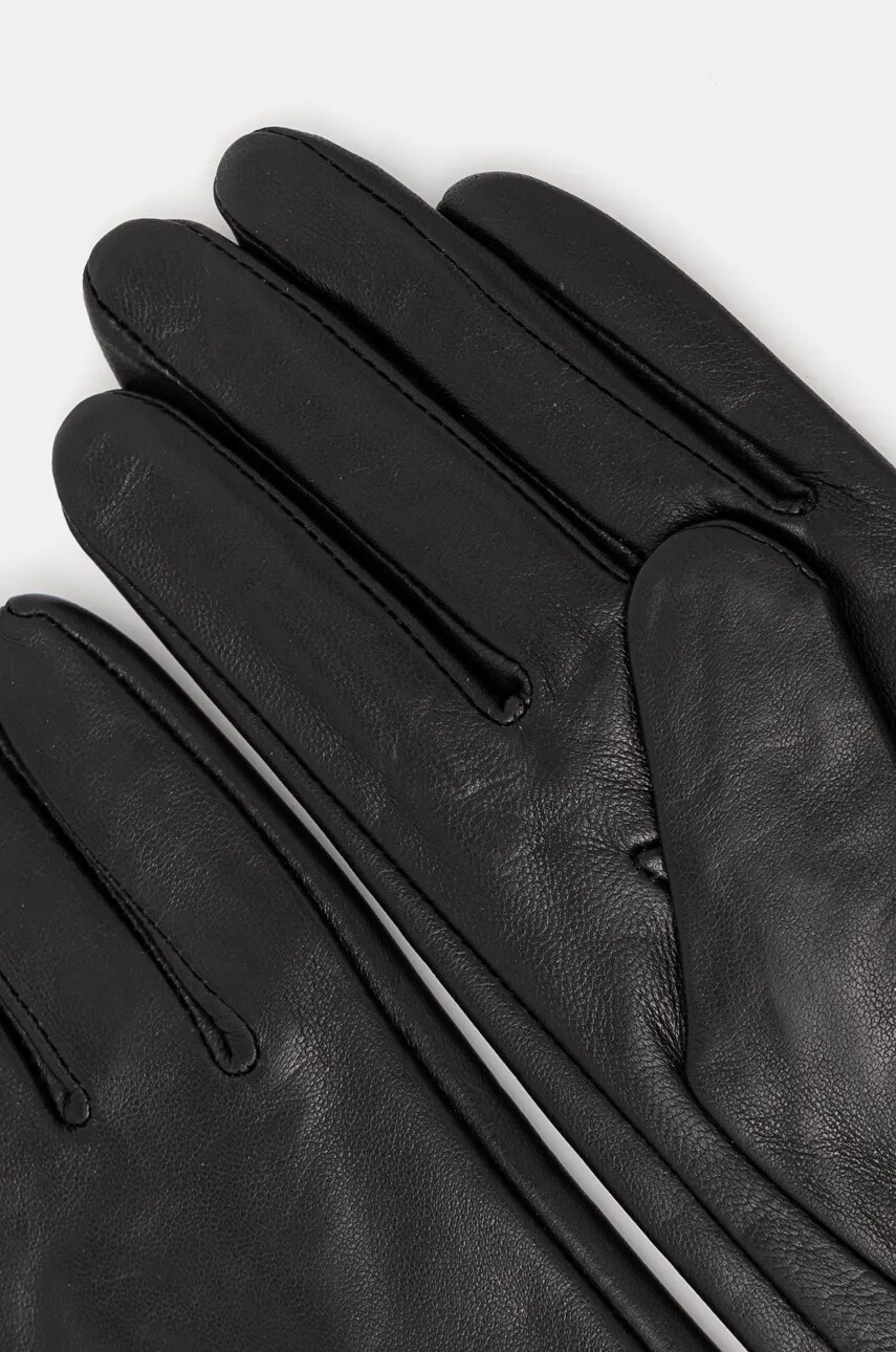 Шкіряні рукавички Answear Lab жіночі колір чорний