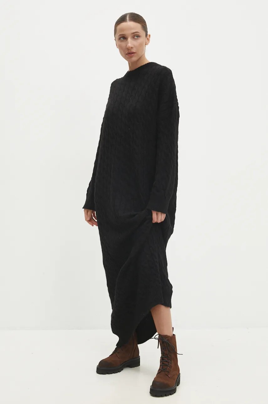 Сукня Answear Lab колір чорний maxi oversize