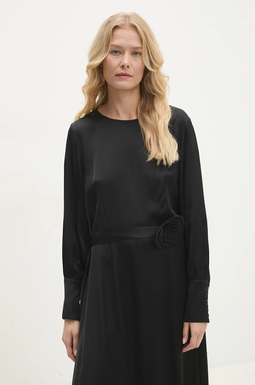 Сукня Answear Lab колір чорний maxi пряма