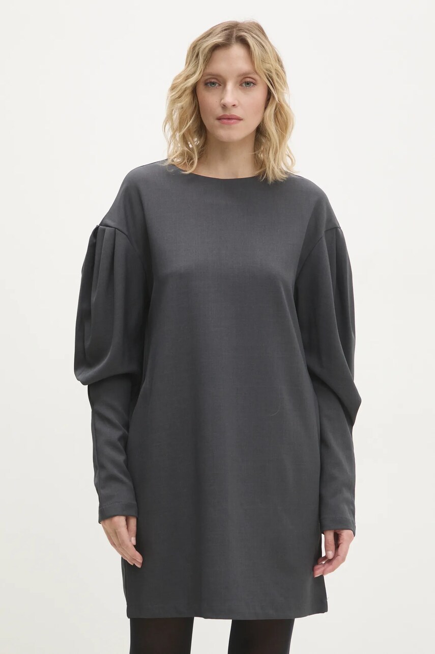 Сукня Answear Lab колір сірий mini oversize