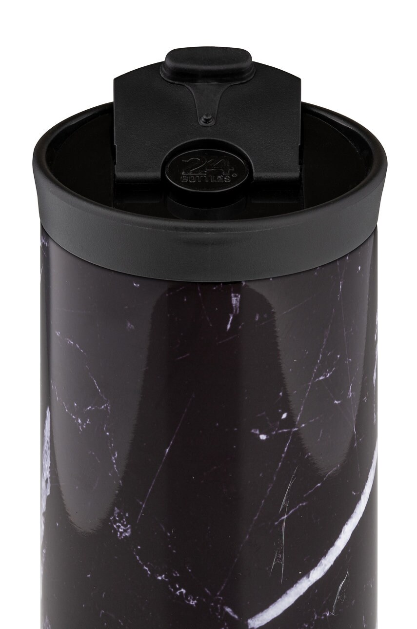 24bottles - Термопляшка Travel Tumbler Black Marble 600ml