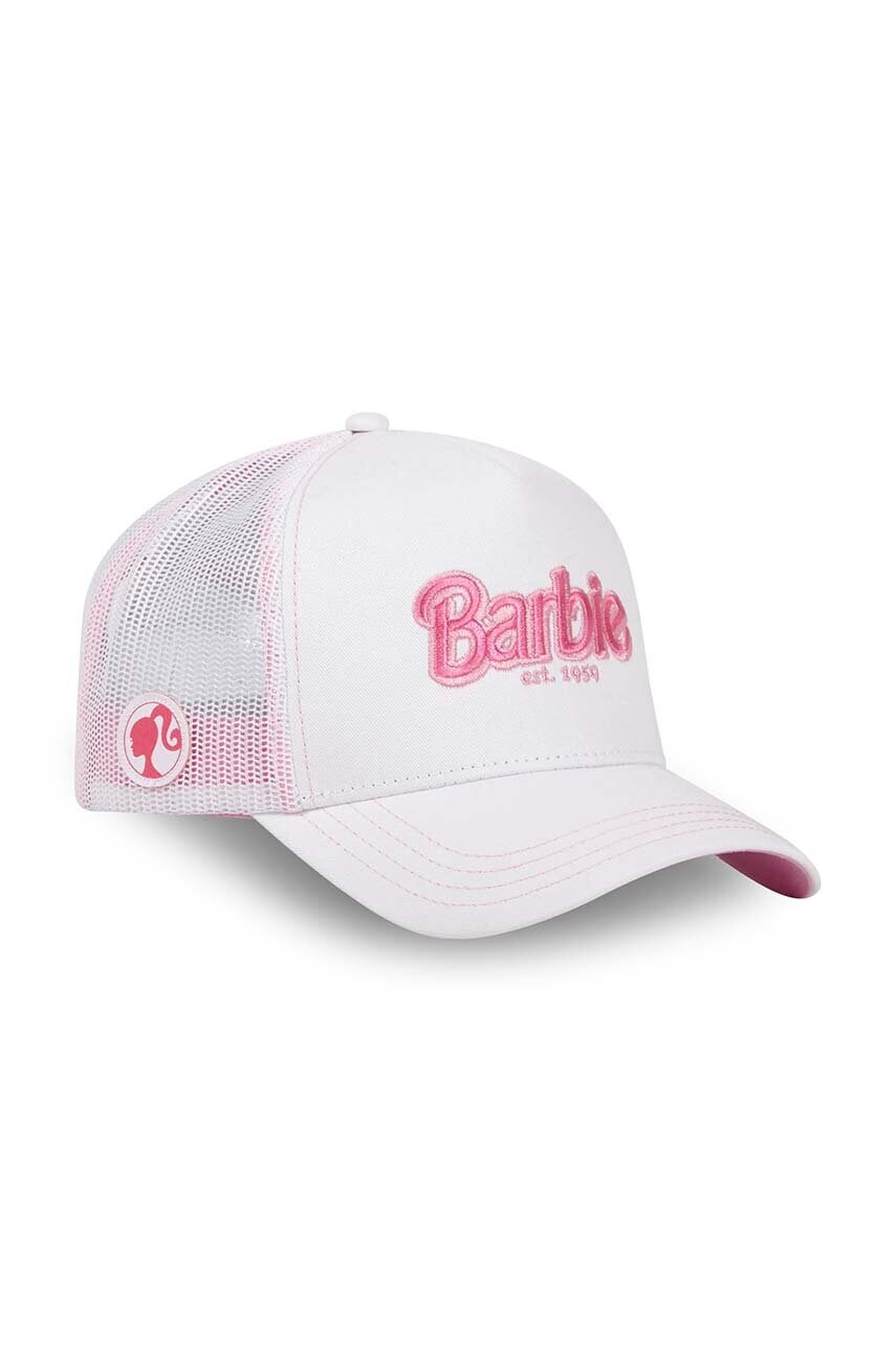 Кепка Capslab BARBIE колір білий з аплікацією CL.BA1.2.CT.BAR9