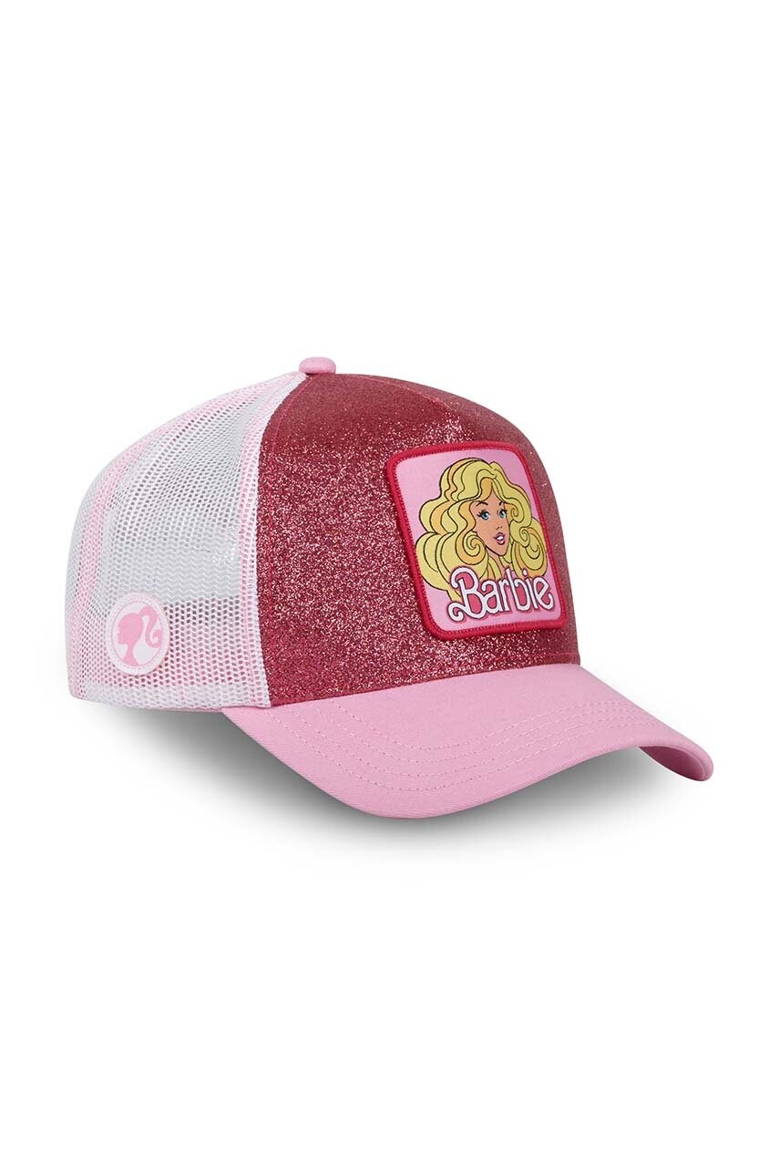 Кепка Capslab BARBIE колір рожевий з аплікацією CL.BA1.2.CT.BA18