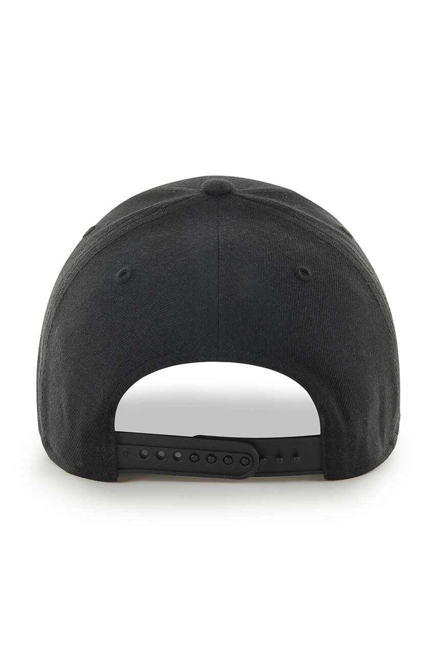Кепка 47 brand колір чорний з аплікацією