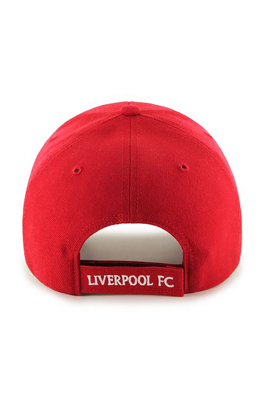 Кепка 47 brand Epl Liverpool колір червоний з аплікацією