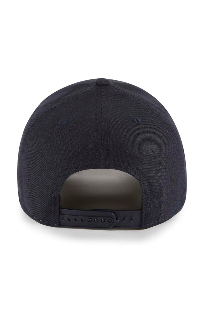 Кепка з домішкою вовни 47 brand Mlb New York Yankees колір синій з аплікацією