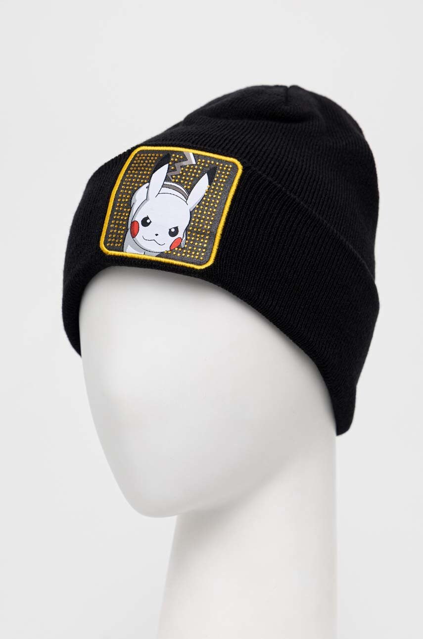 Шапка Capslab X Pokemon колір чорний