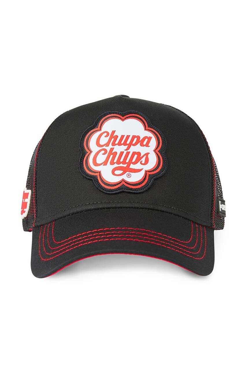 Кепка Capslab CHUPA CHUPS колір чорний візерунок