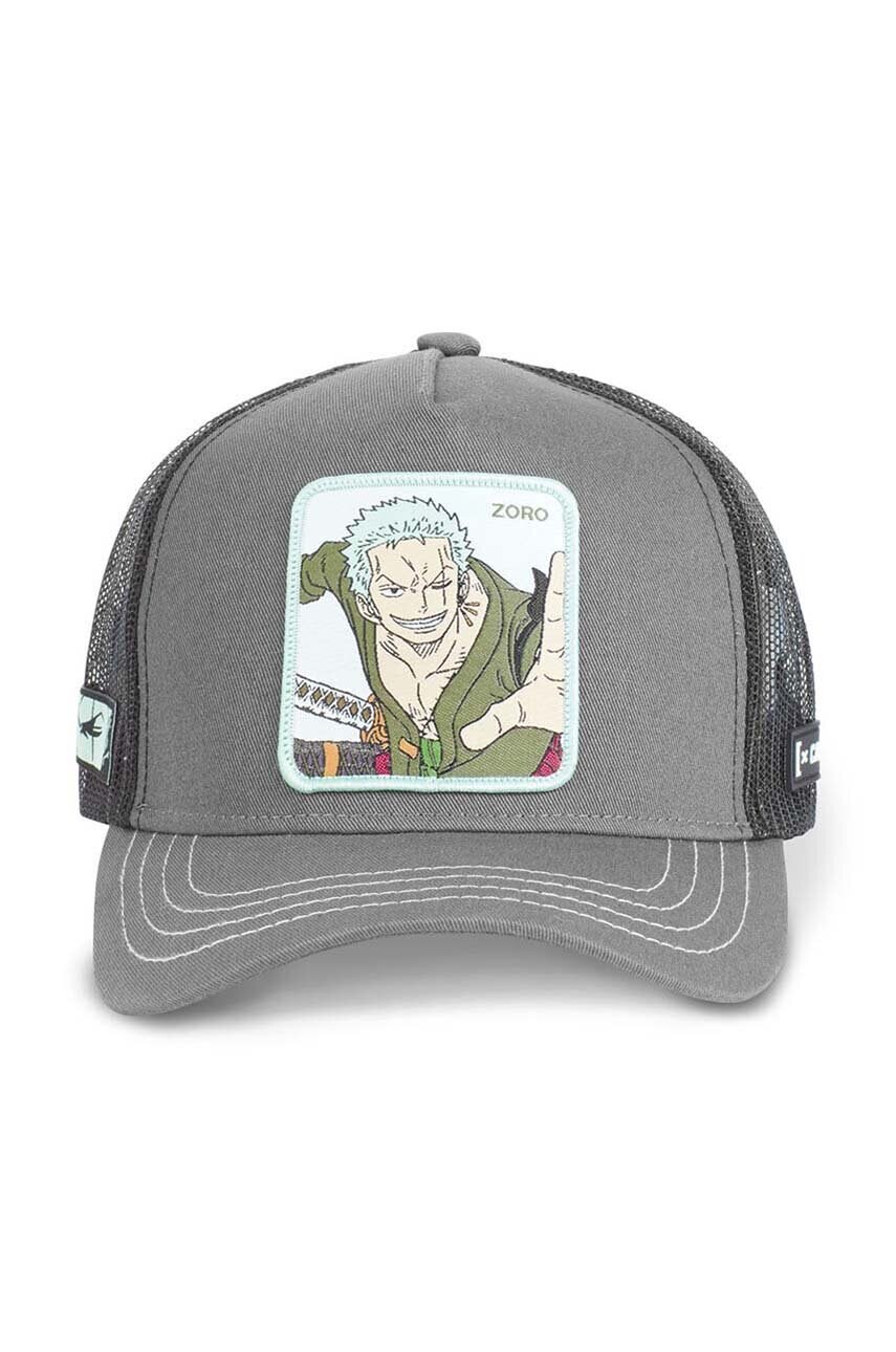 Кепка Capslab ONE PIECE колір сірий візерунок