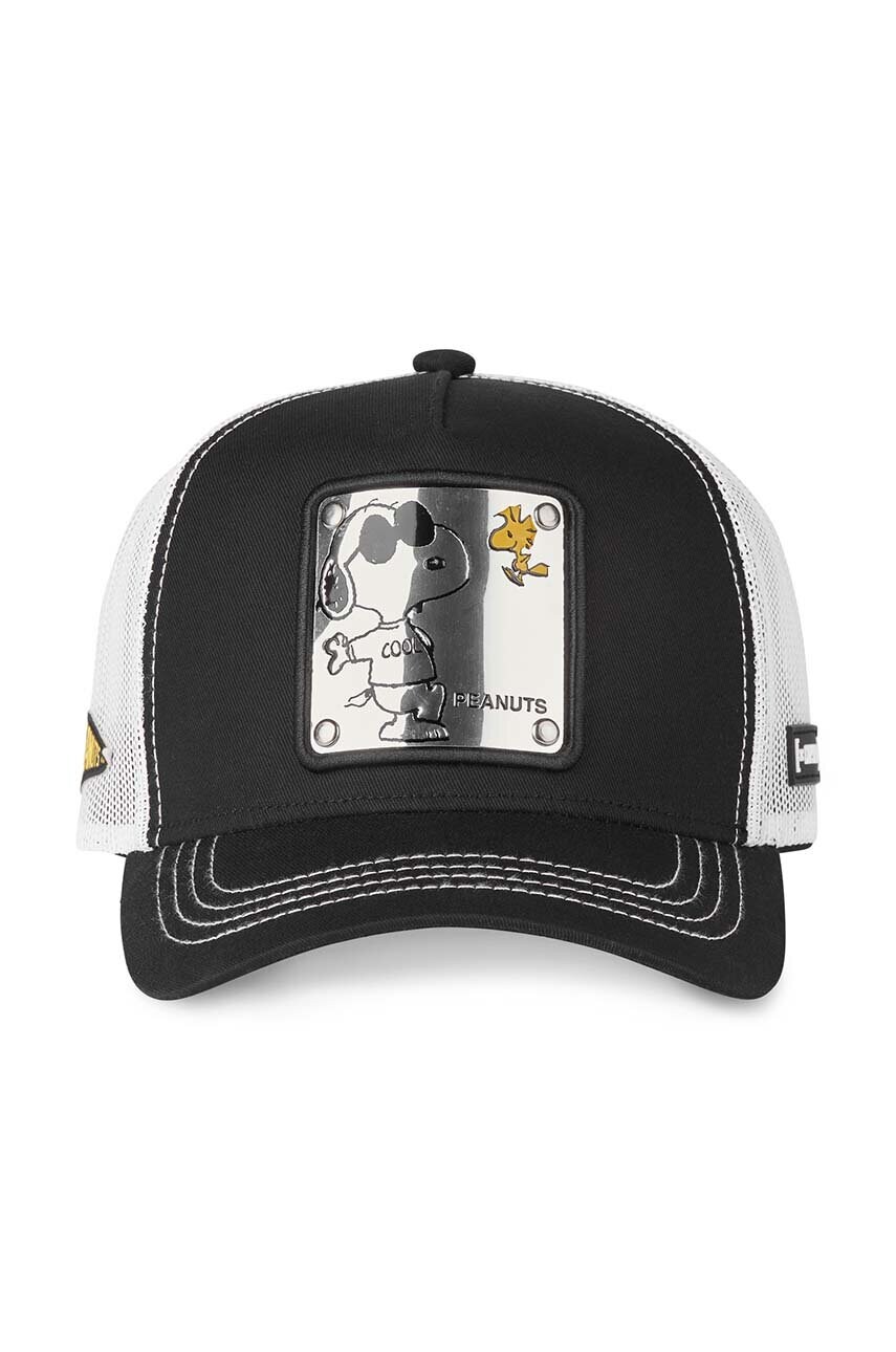 Кепка Capslab The Peanuts x Snoppy колір чорний з аплікацією CL/PEA/1/NAW5