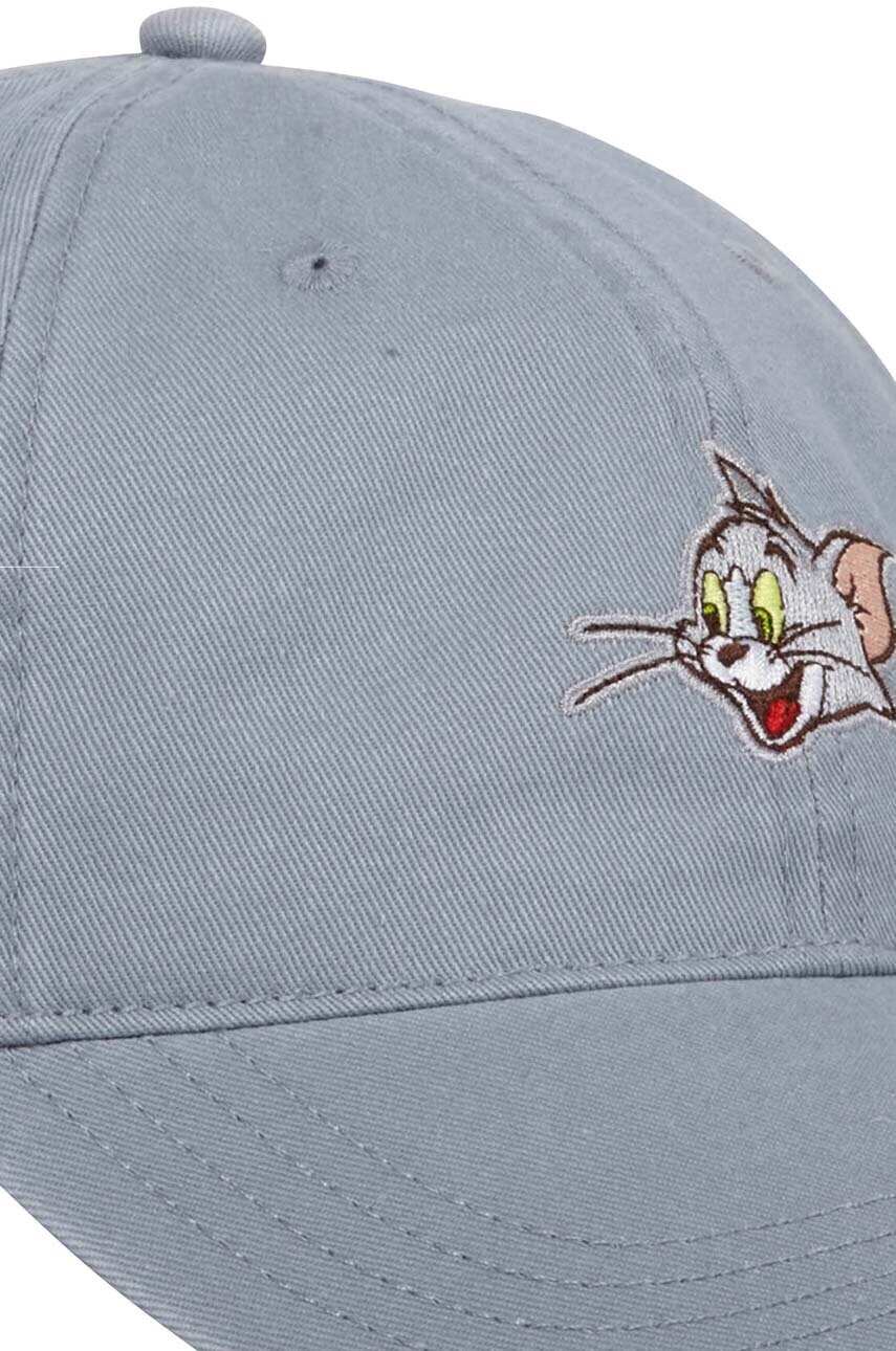 Бавовняна бейсболка Capslab Tom and Jerry x & колір сірий з аплікацією  CL/TAJ4/1/CD/MOU