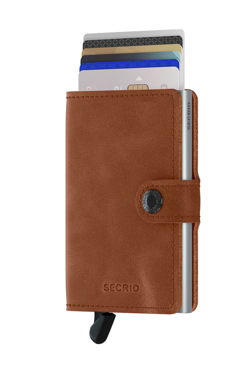 Secrid - Шкіряний гаманець MV.Cognac.Silver-Cognac.slv