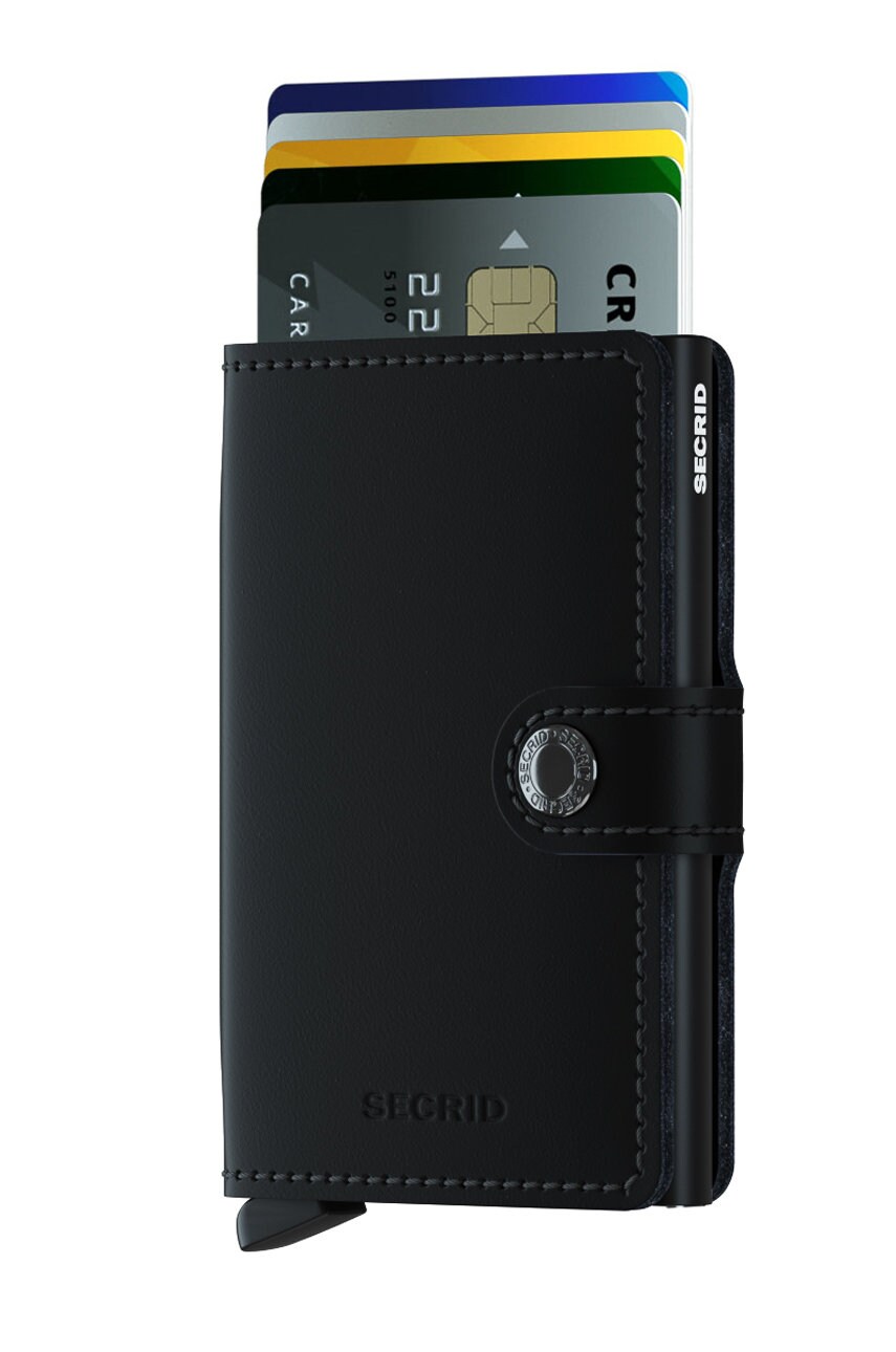 Secrid - Шкіряний гаманець MM.Black-Black