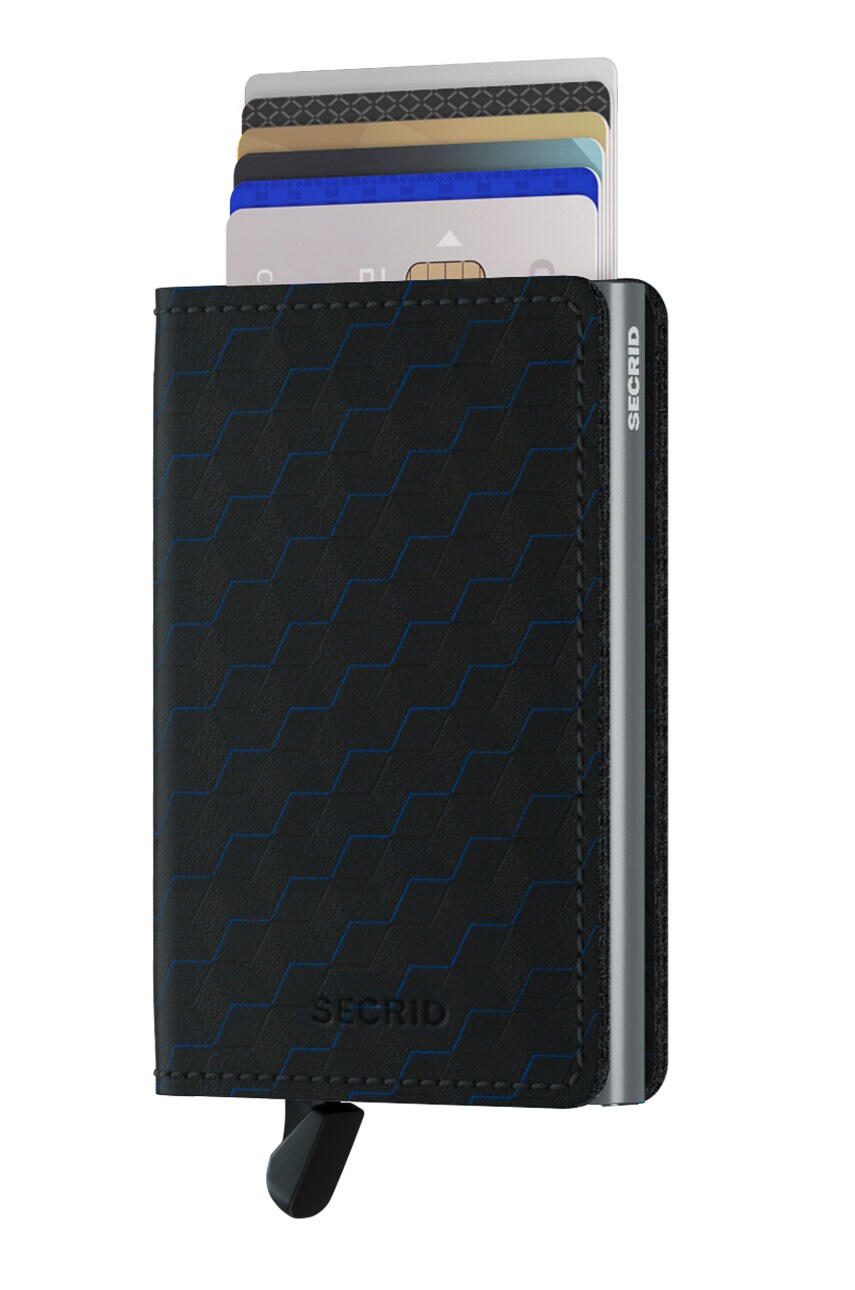 Шкіряний гаманець Secrid колір чорний SOp.Black.Titanium-BLK.TITAN