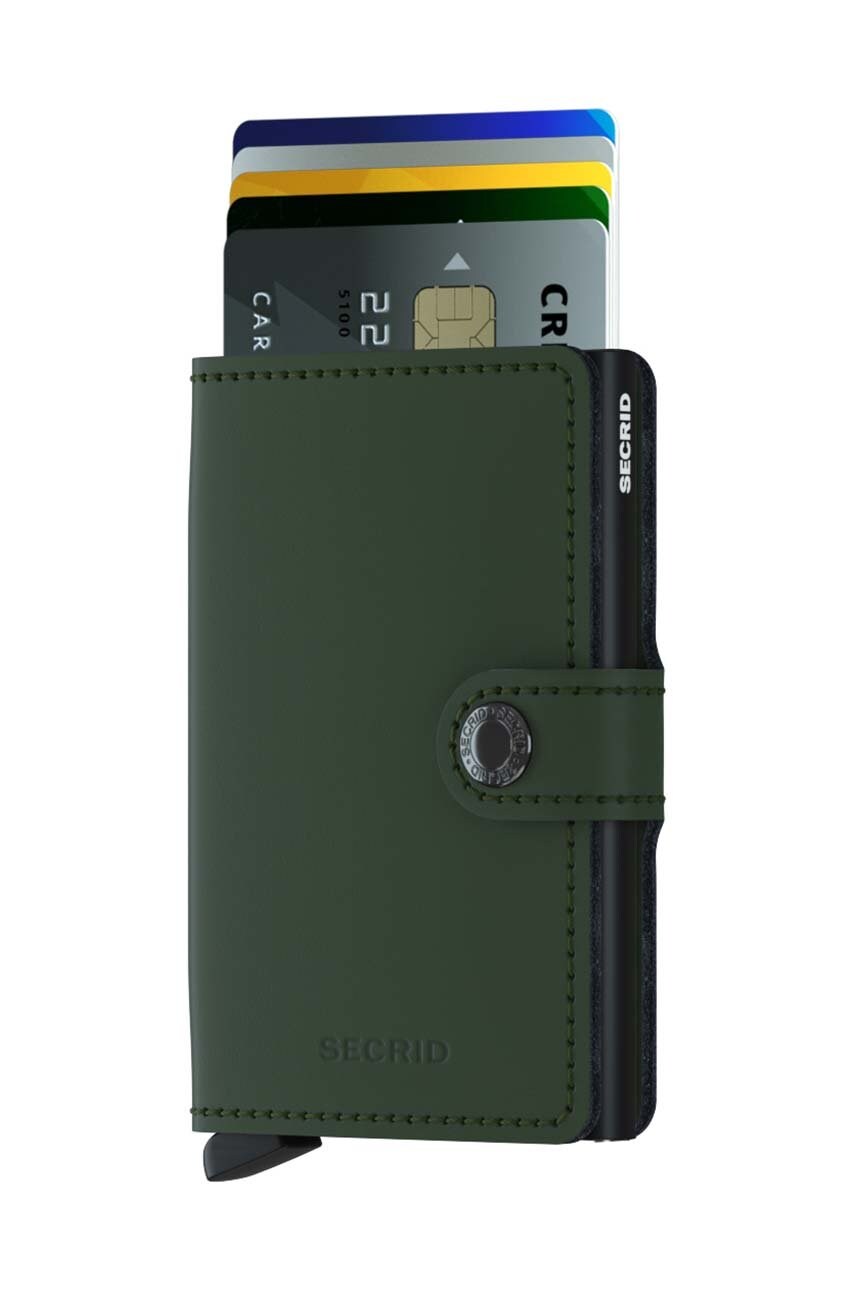 Гаманець Secrid колір чорний MM.Green.Black-Green.Blac