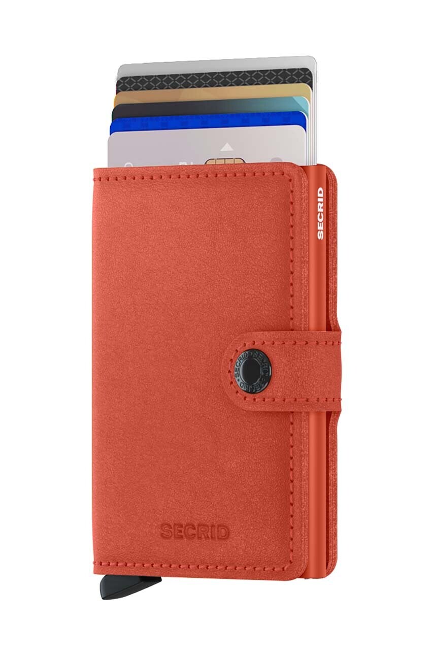 Шкіряний гаманець Secrid Miniwallet Original Orange колір помаранчевий
