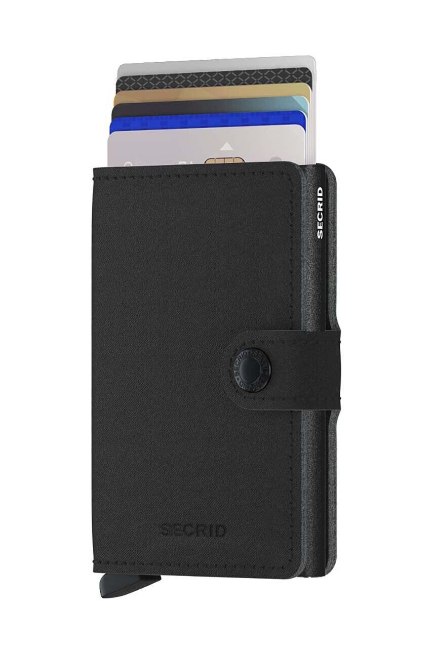 Гаманець Secrid Miniwallet Yard powder Black колір чорний