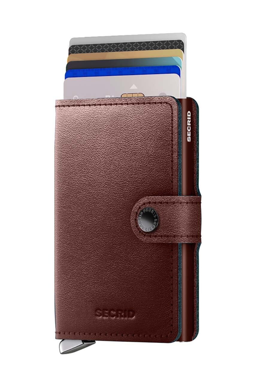 Шкіряний гаманець Secrid колір коричневий MDu-Dark Brown