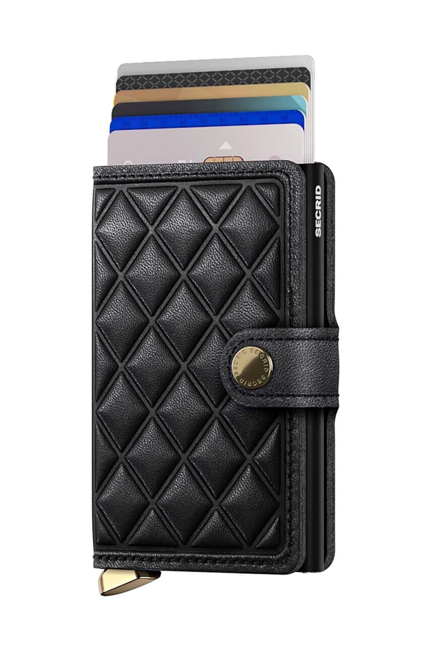 Шкіряний гаманець Secrid колір чорний MEd-Black