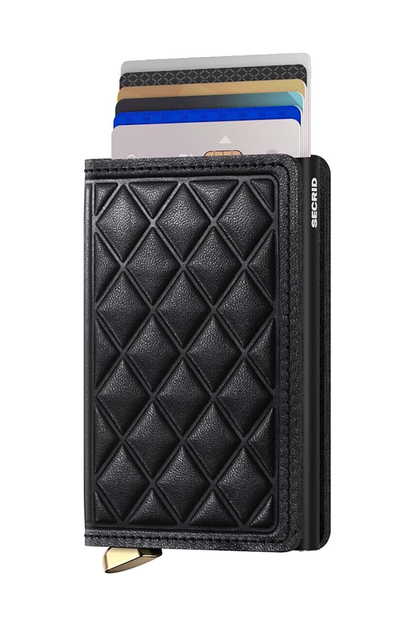Шкіряний гаманець Secrid колір чорний SEd-Black
