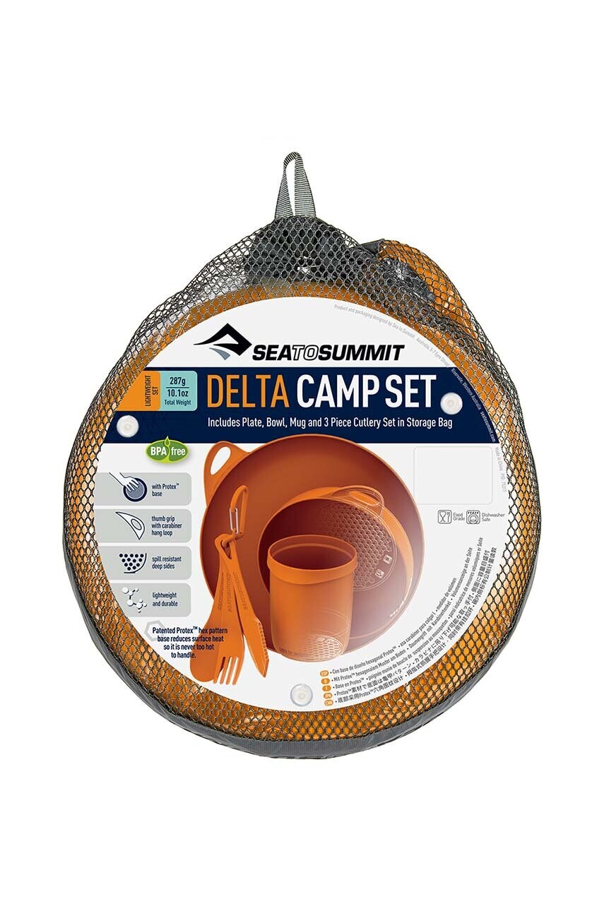 Набір посуду Sea To Summit Delta Camp Set колір помаранчевий