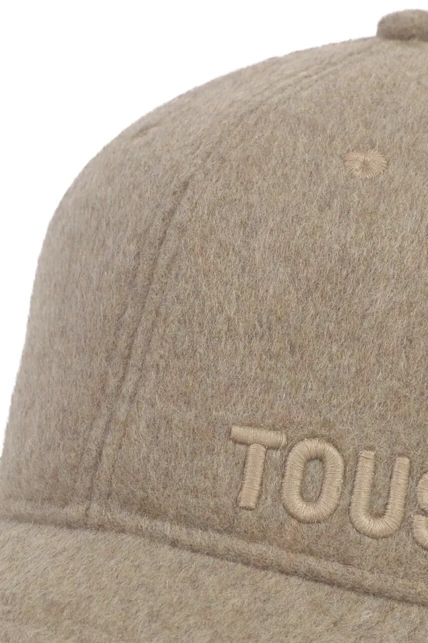 Вовняна кепка Tous TEXTIL колір бежевий однотонна 2002138543