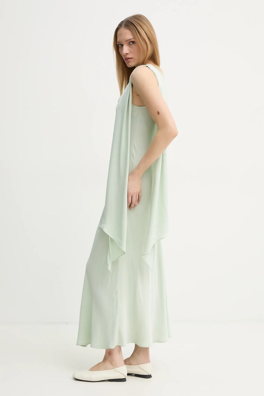 Сукня Day Birger et Mikkelsen Brielle колір зелений maxi розкльошена DAY65243657