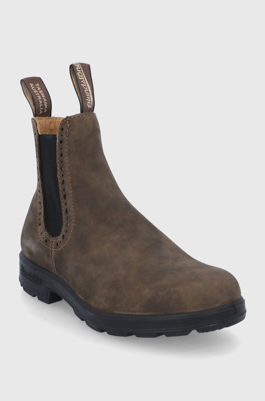 Шкіряні черевики Blundstone 1351 жіночі колір коричневий на плоскому ходу