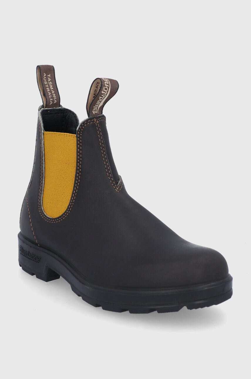 Шкіряні черевики Blundstone 1919 жіночі колір чорний на плоскому ходу