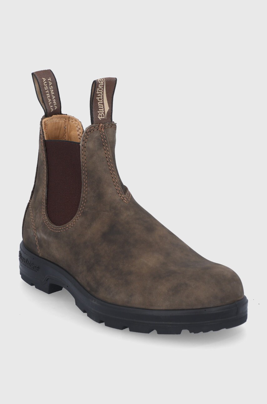 Шкіряні черевики Blundstone 585 жіночі колір коричневий на плоскому ходу
