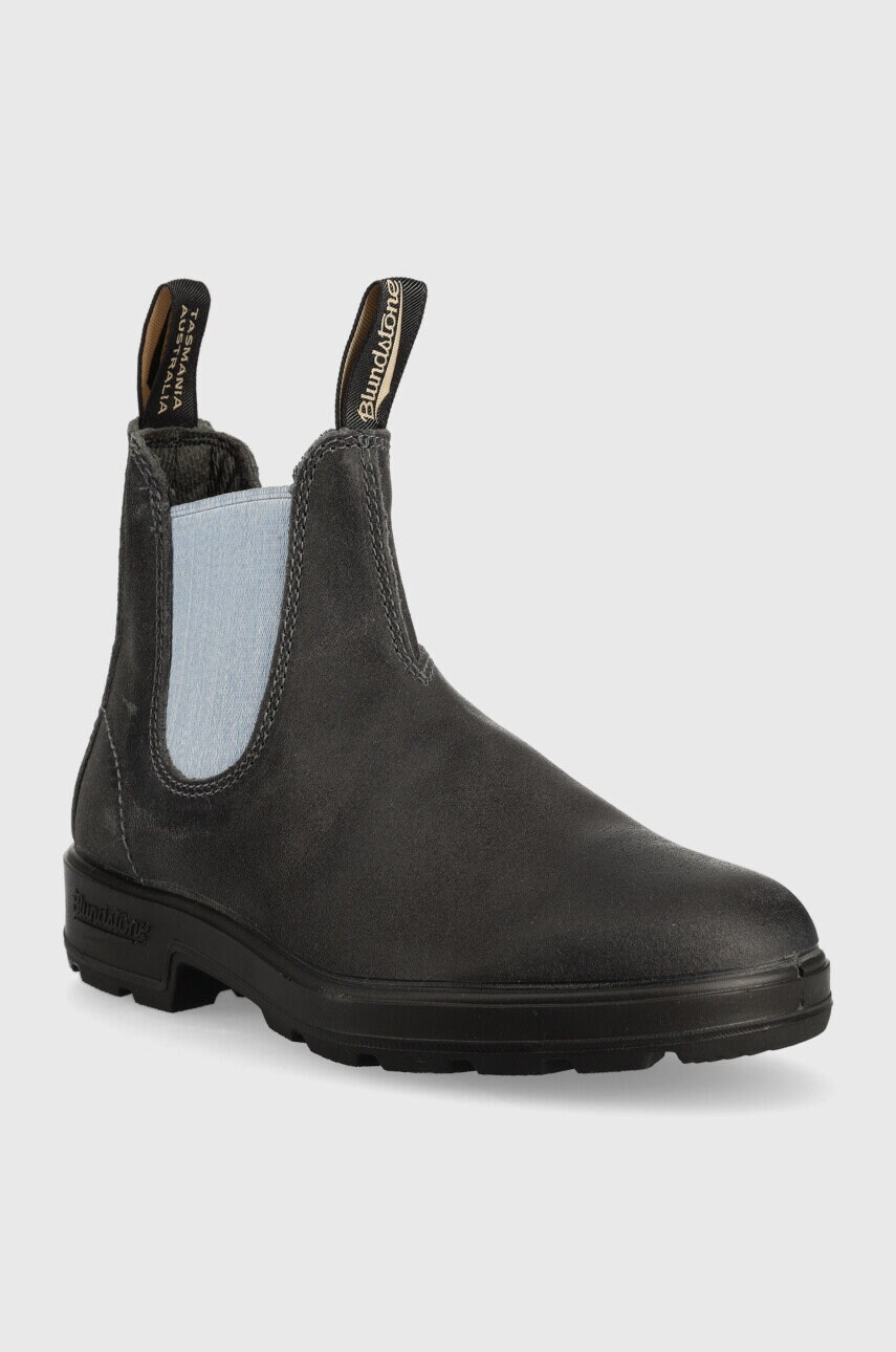 Замшеві черевики Blundstone 2209 жіночі колір сірий на плоскому ходу утеплене