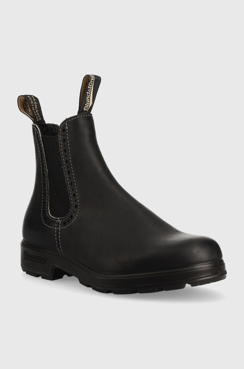 Шкіряні черевики Blundstone 1448 жіночі колір чорний на плоскому ходу