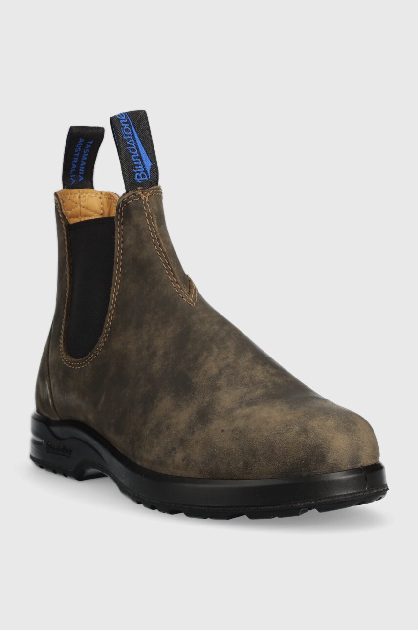 Шкіряні черевики Blundstone 2242 жіночі колір коричневий на плоскому ходу злегка утеплена